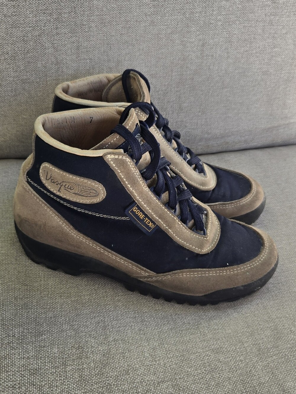 Vasque Navy and Brown Gore-Tex Hiking Boots